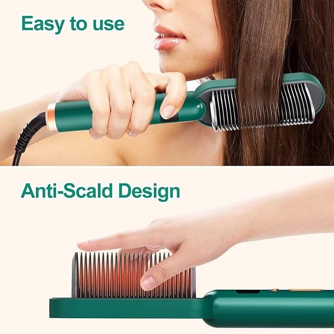 Anti-scald design of the hair styling brush