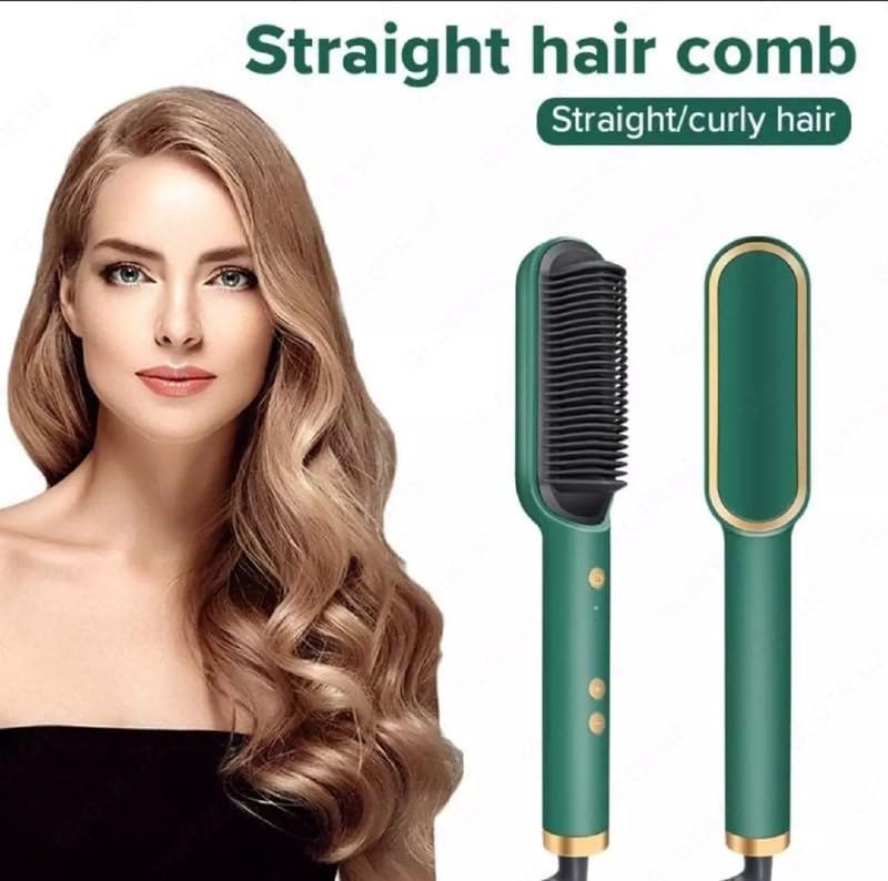 Hair straightener comb in four colours