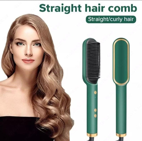 Hair straightener comb in four colours
