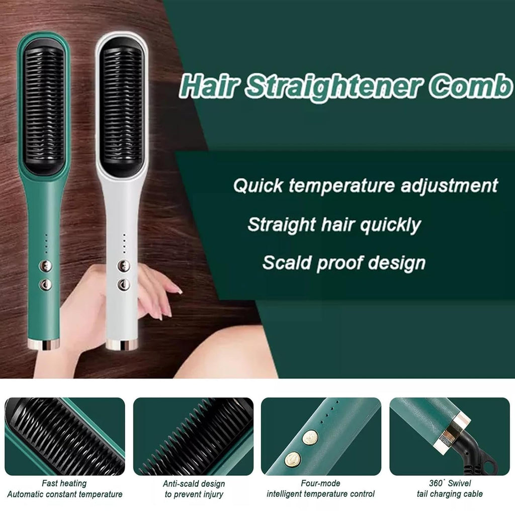 Hair straightener comb details